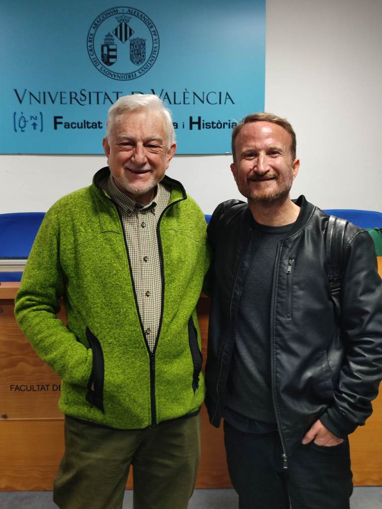 Javier Cacho (Científico en la Antártida) y Rubén Arnal